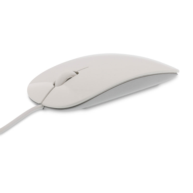 Refurbished LMP Easy Stijlvolle Kabel Muis 2in1 USB-C & USB-A - Wit