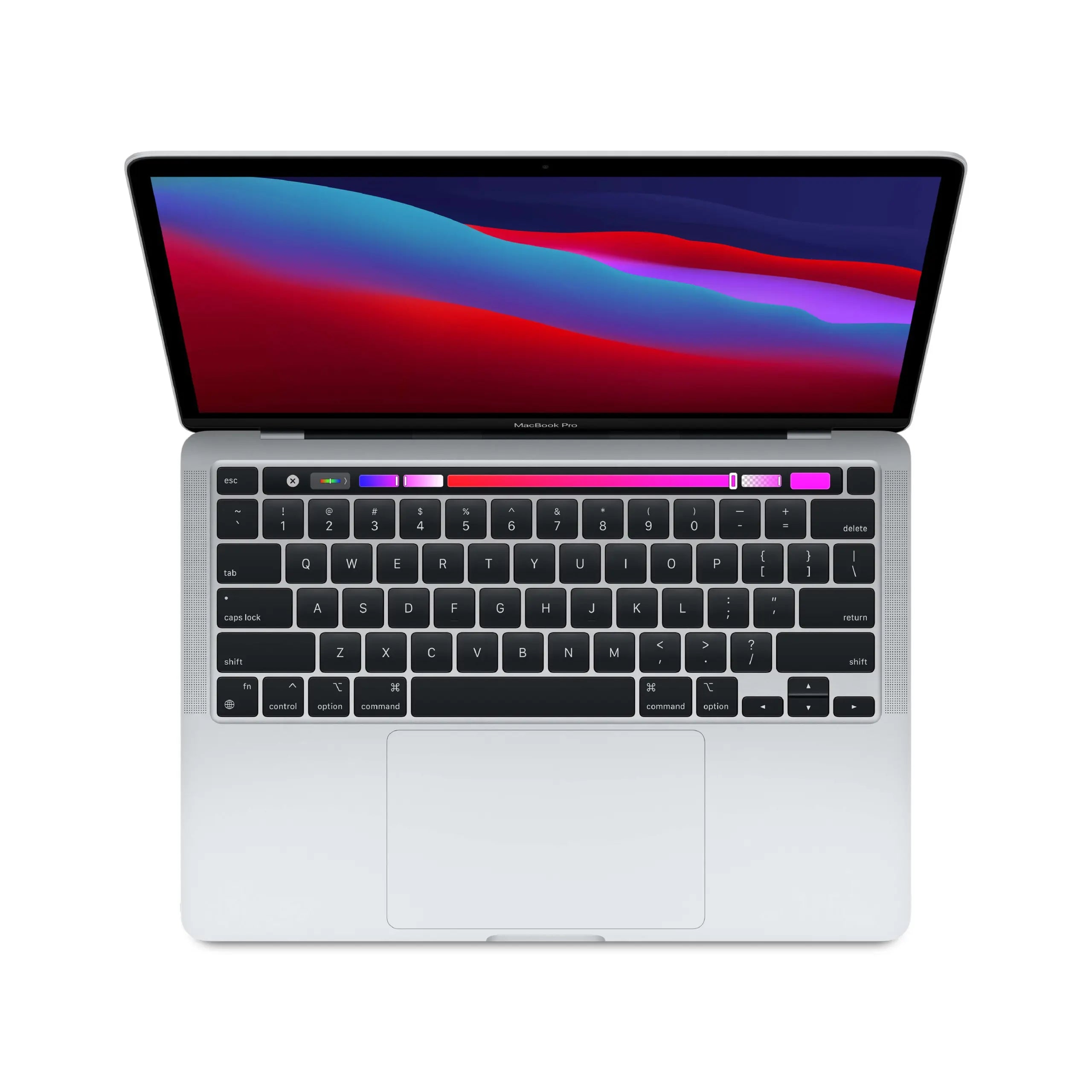 MacBook Pro 13 inch Touchbar M1 8-core CPU 8-core GPU 8GB 256GB Silver