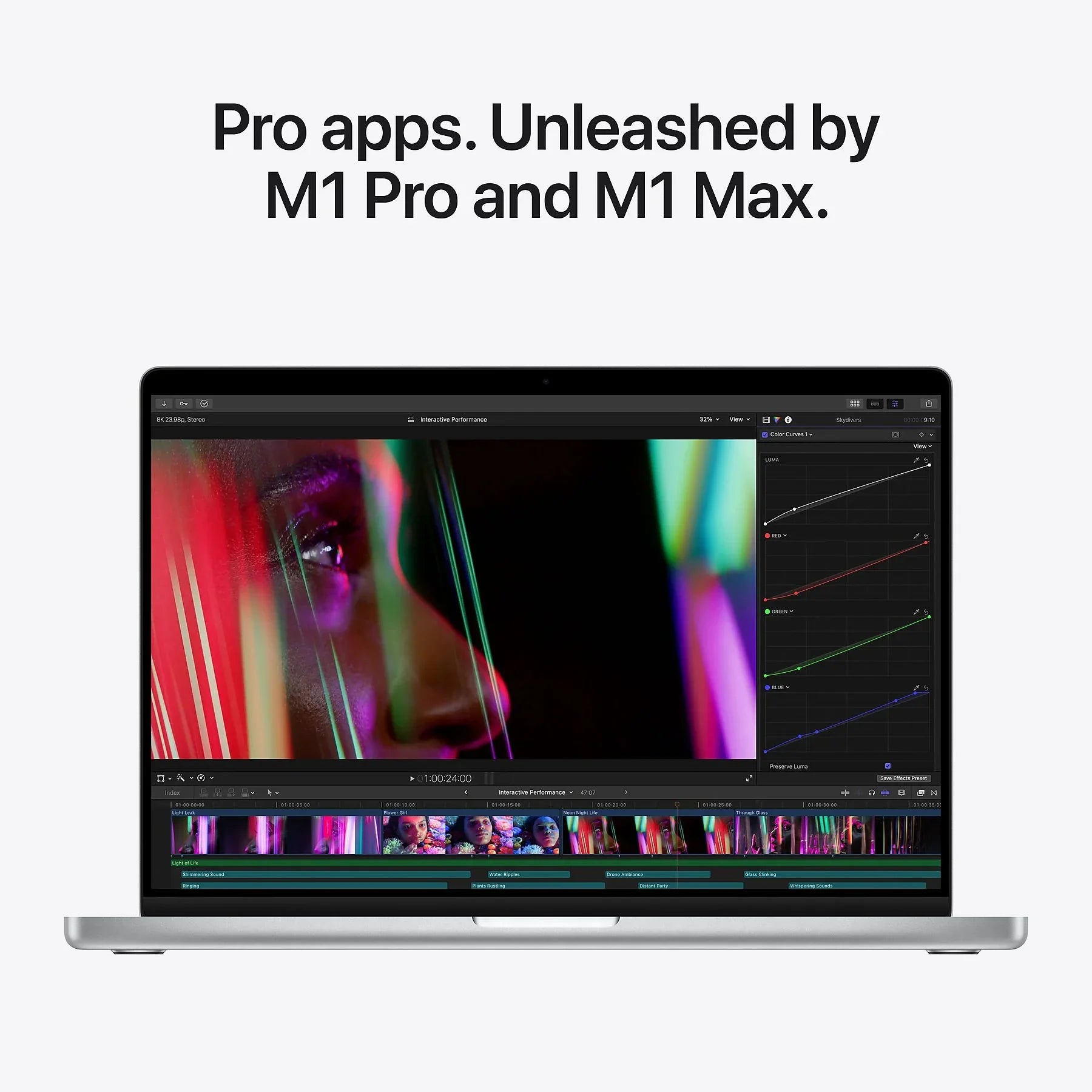 MacBook Pro 16 inch M1 Pro 10-core CPU & 16-core GPU 16 GB 512 GB