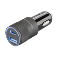 4smarts 27W 2 in 1 car charger USB-A and USB-C