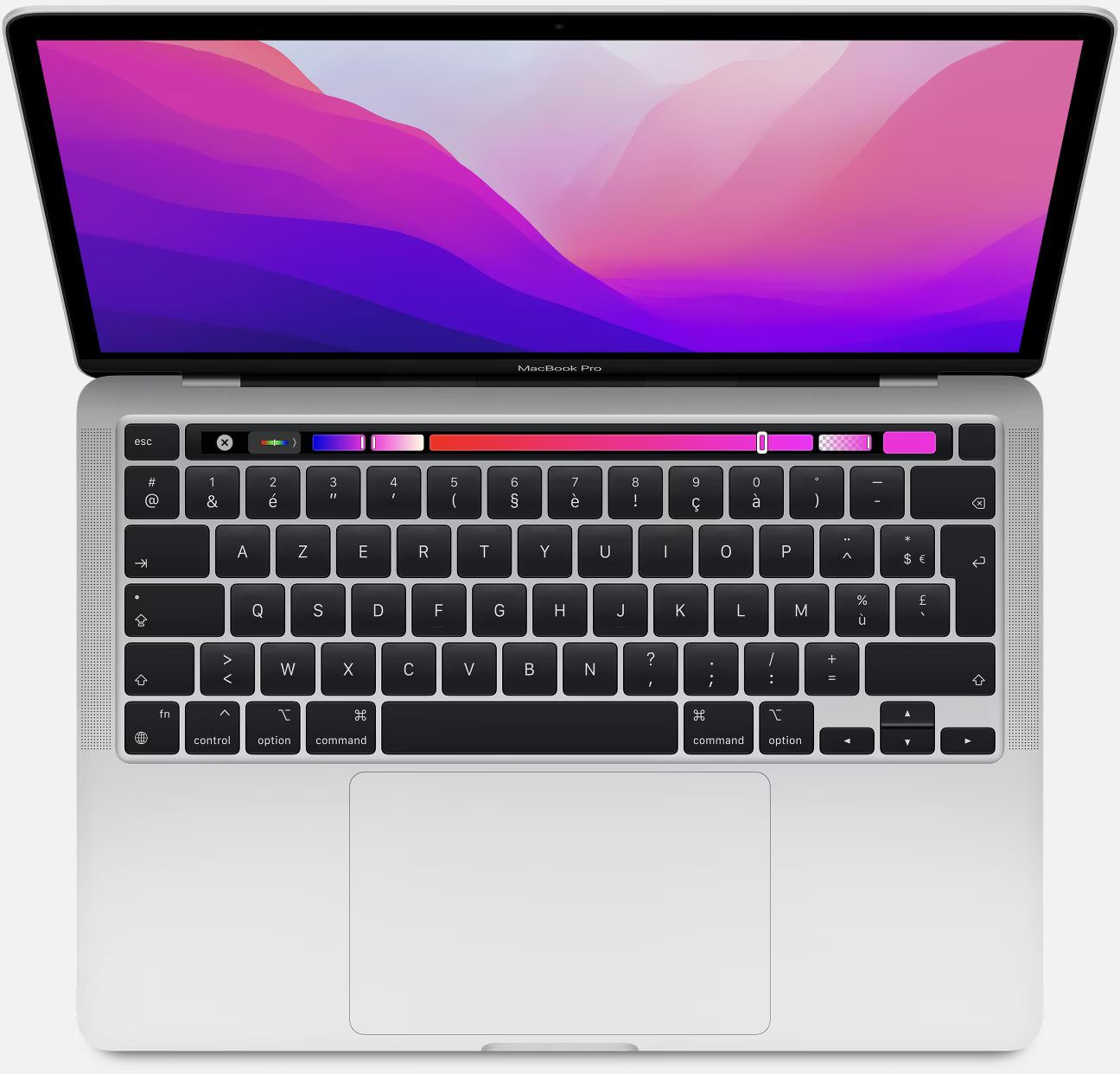 MacBook Pro 13 pouces Touchbar M2, processeur 8 cœurs, carte graphique 10 cœurs, 256 Go, gris sidéral