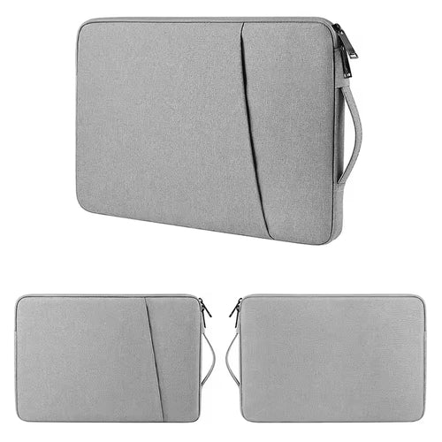 Laptop Hoes MacBook Air 13.3 inch Grijs 2015-2017 met voorvakje