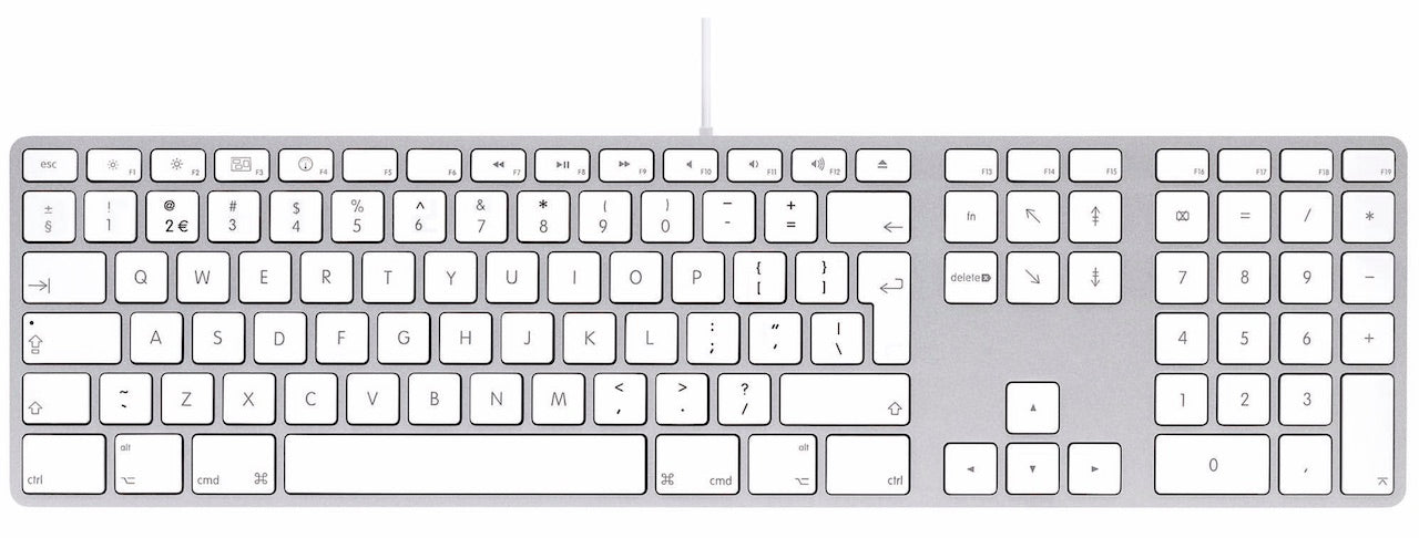 Refurbished LMP Keyboard met Numeric Keypad (QWERTY - EUROPE/NL) - Wit
